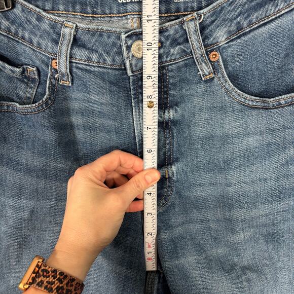 Old Navy Jeans Womens 12 Curvy OG Straight High Rise Secret Smooth Pockets Ankle - Picture 6 of 9